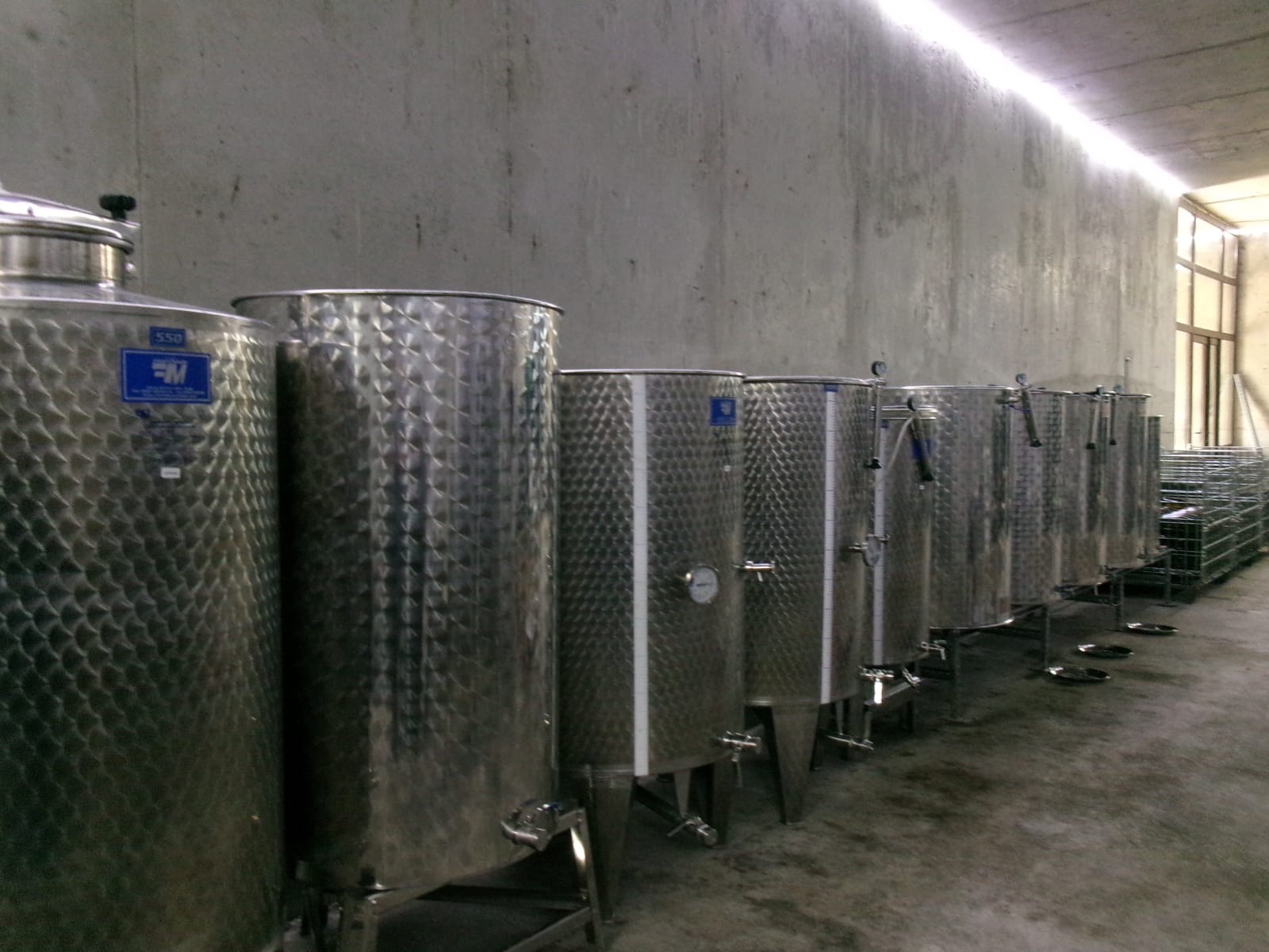 The qvevri and cellar at Burdilas Marani